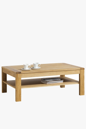 Luxus tölgyfa dohányzóasztal 67-es típus, natural színű, masszív